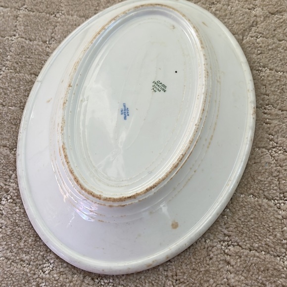 Vintage Ironstone Tray with blue pattern - Picture 6 of 6